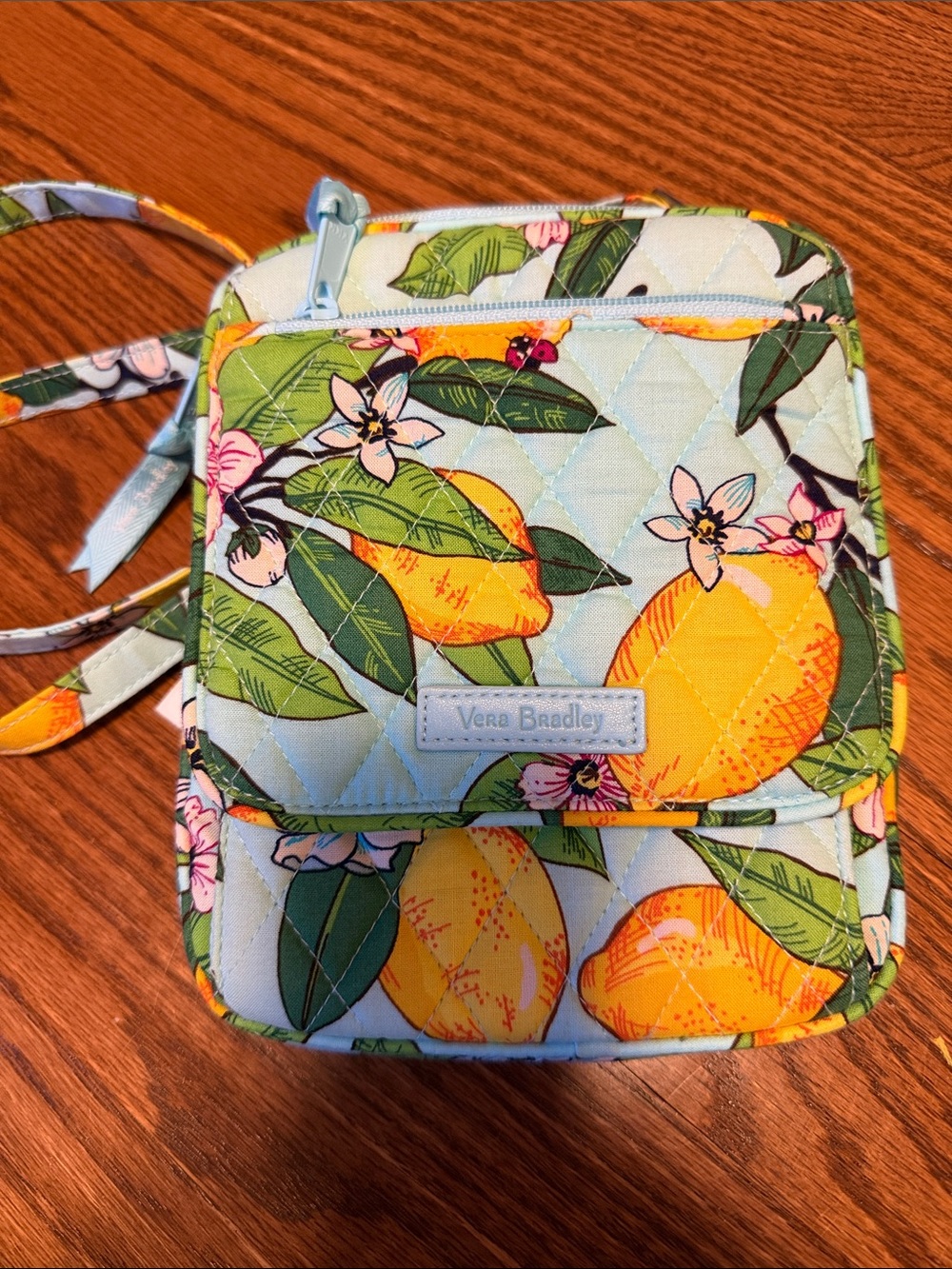 VERA BRADLEY Lemon Grove RFID Mini Hipster Crossbody Purse Adjustable Strap NWT
